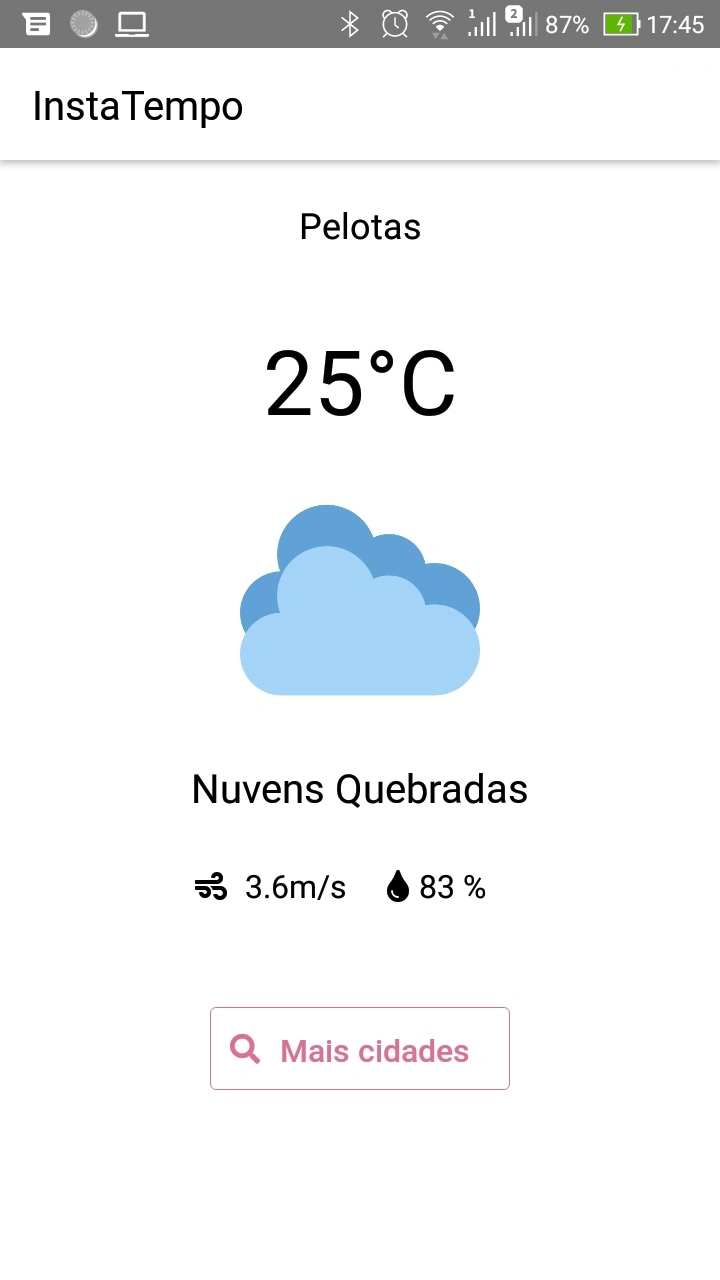 Imagem do projeto InstaTempo: Consulta Meteorológica em Tempo Real