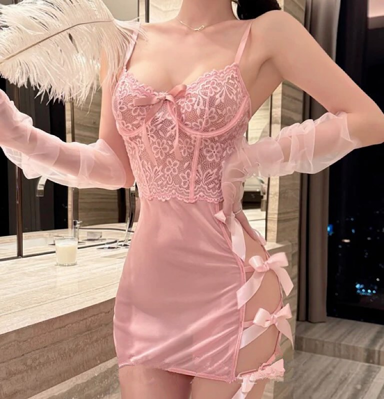 Lace floral dress yv51218