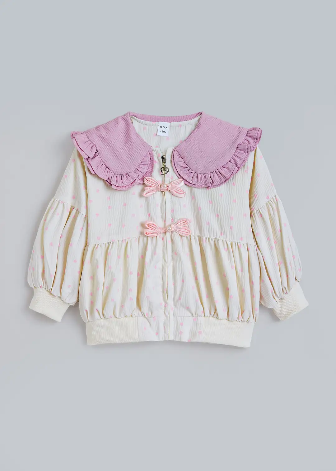 Ruffle Embellished Jacket