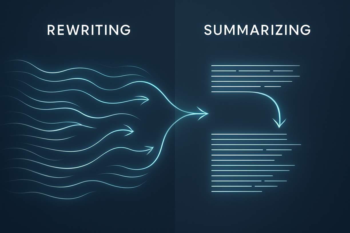 Article 4: Task-Specific Prompting - Rewriting and Summarizing