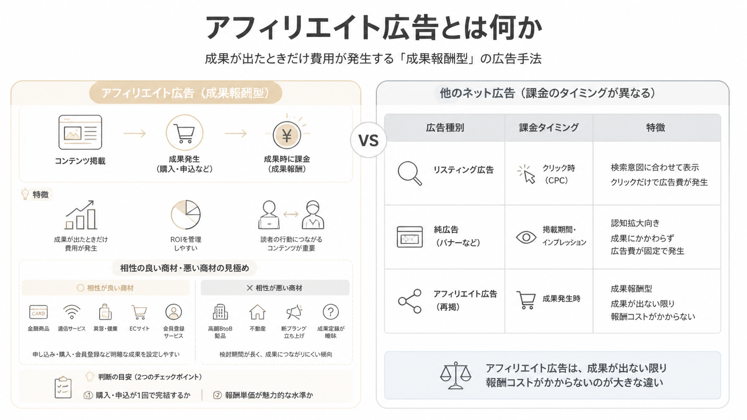 アフィリエイト広告とは何かの図解
