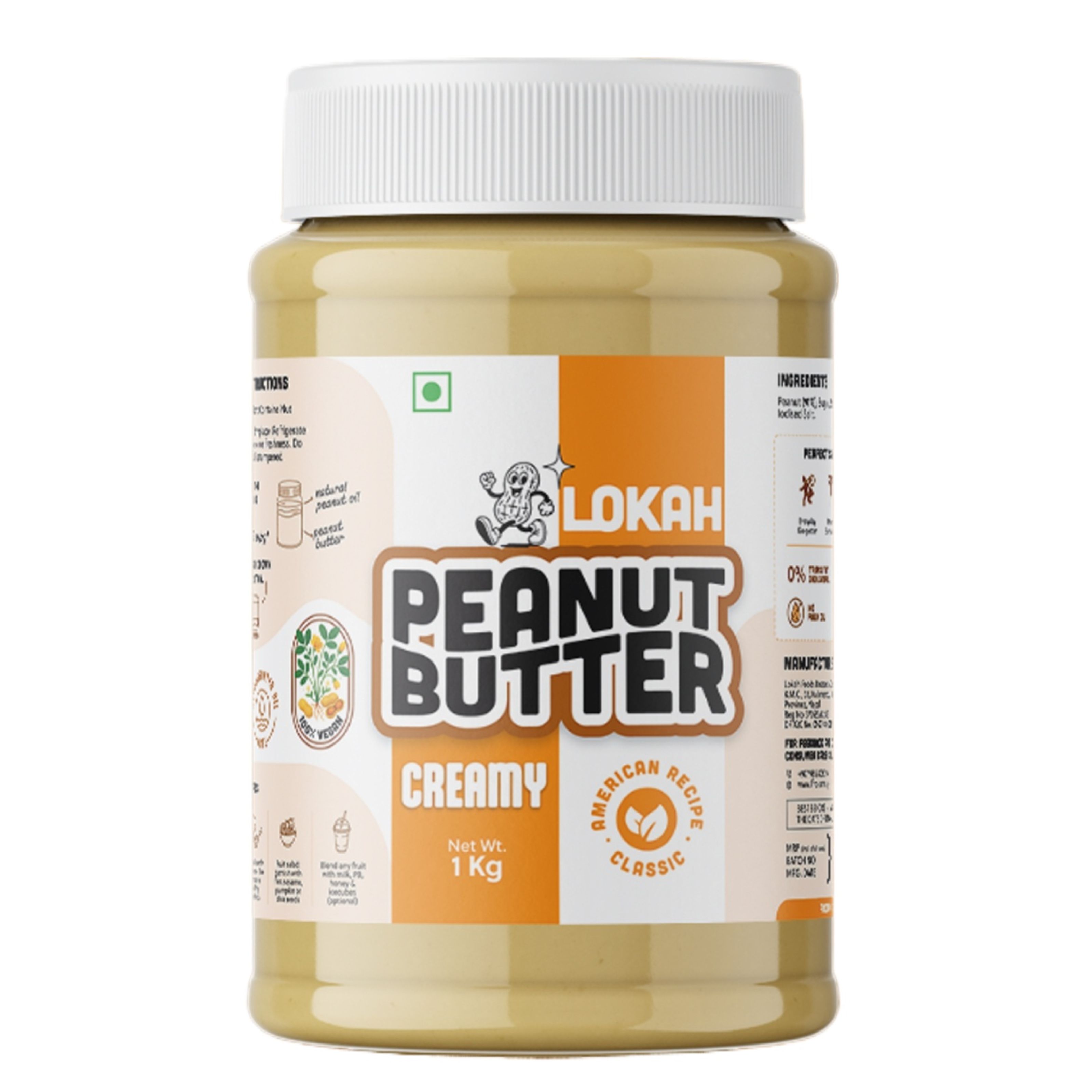 Classic American Peanut Butter - Crunchy — 1kg