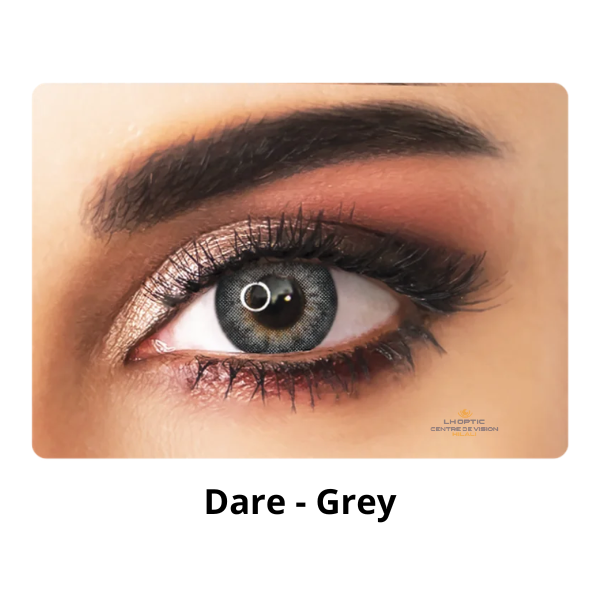 Adore Dare – Lentilles colorées trimestrielles – Grey