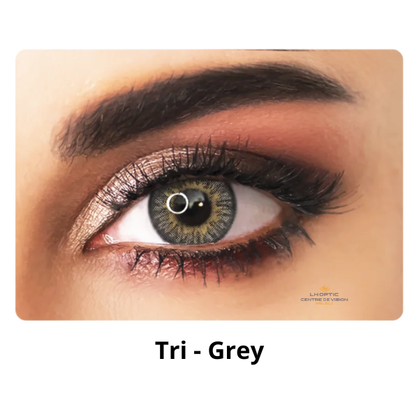 Adore Tri-Tone – Lentilles colorées trimestrielles – Tri Grey