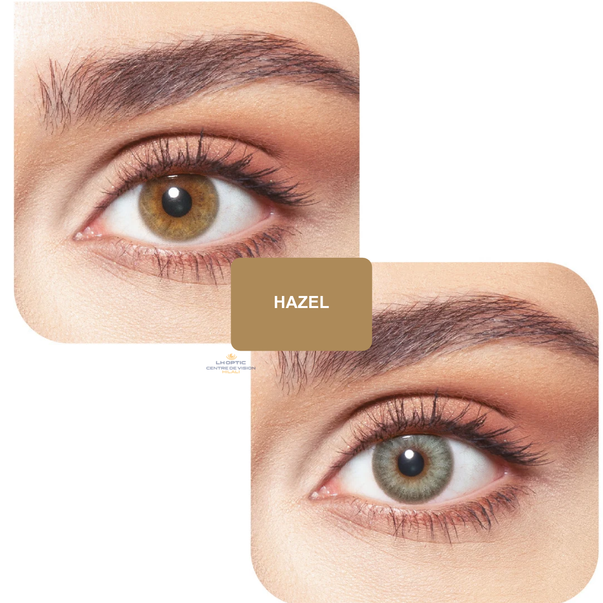 Bella Diamond Contact Lenses – Lentilles colorées trimestrielles – Diamond Gray Green – vue 4