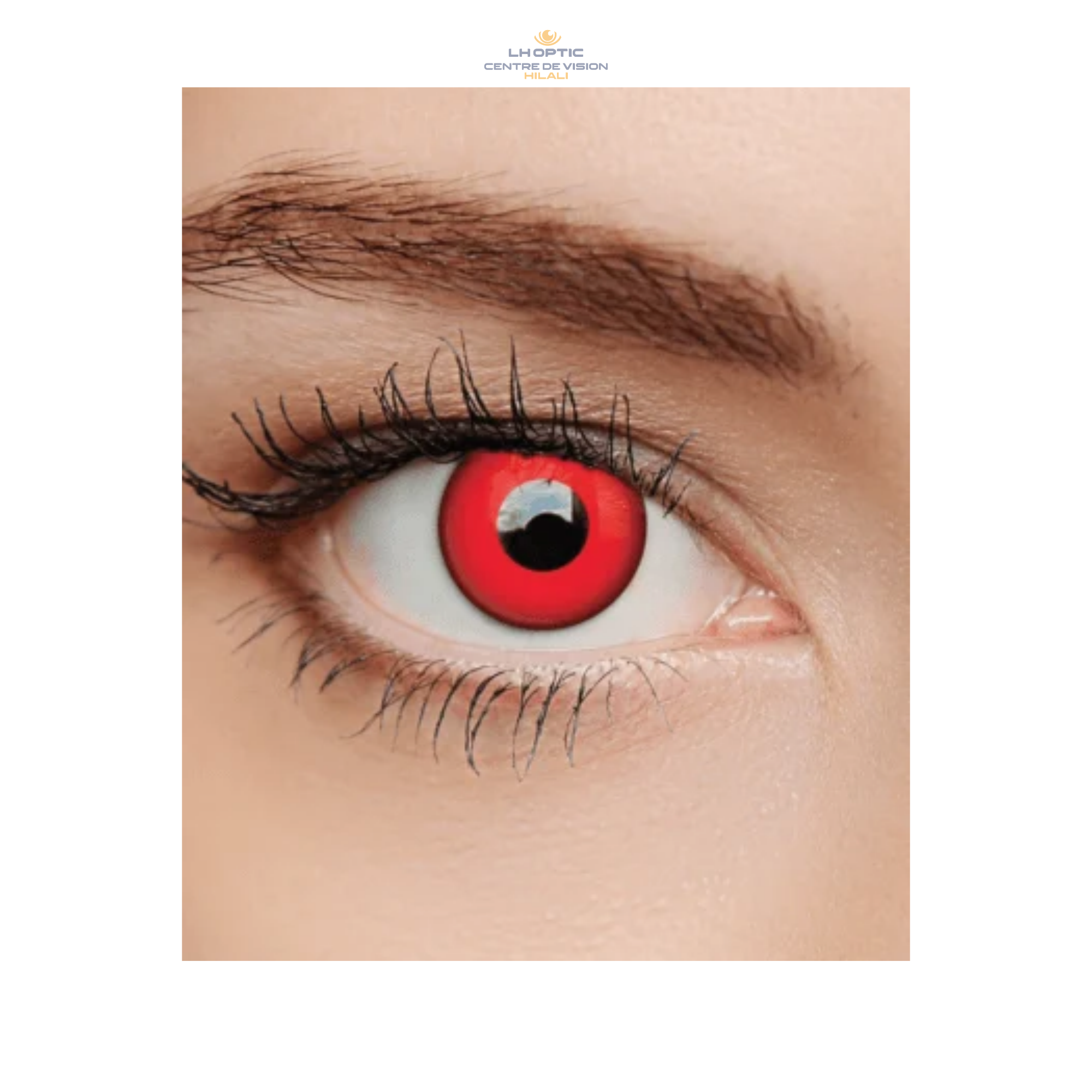 Lentille Halloween Faceloox – Lentilles colorées – Blood Red – vue 2