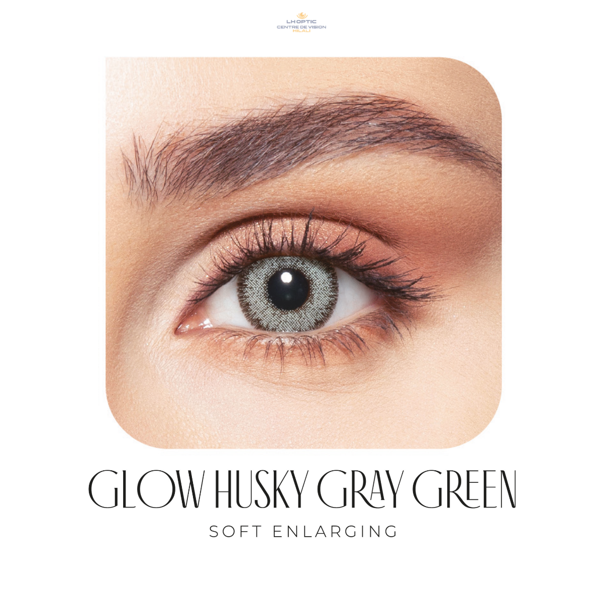 Bella Glow Contact Lenses – Lentilles colorées – Glow Husky Gray Green