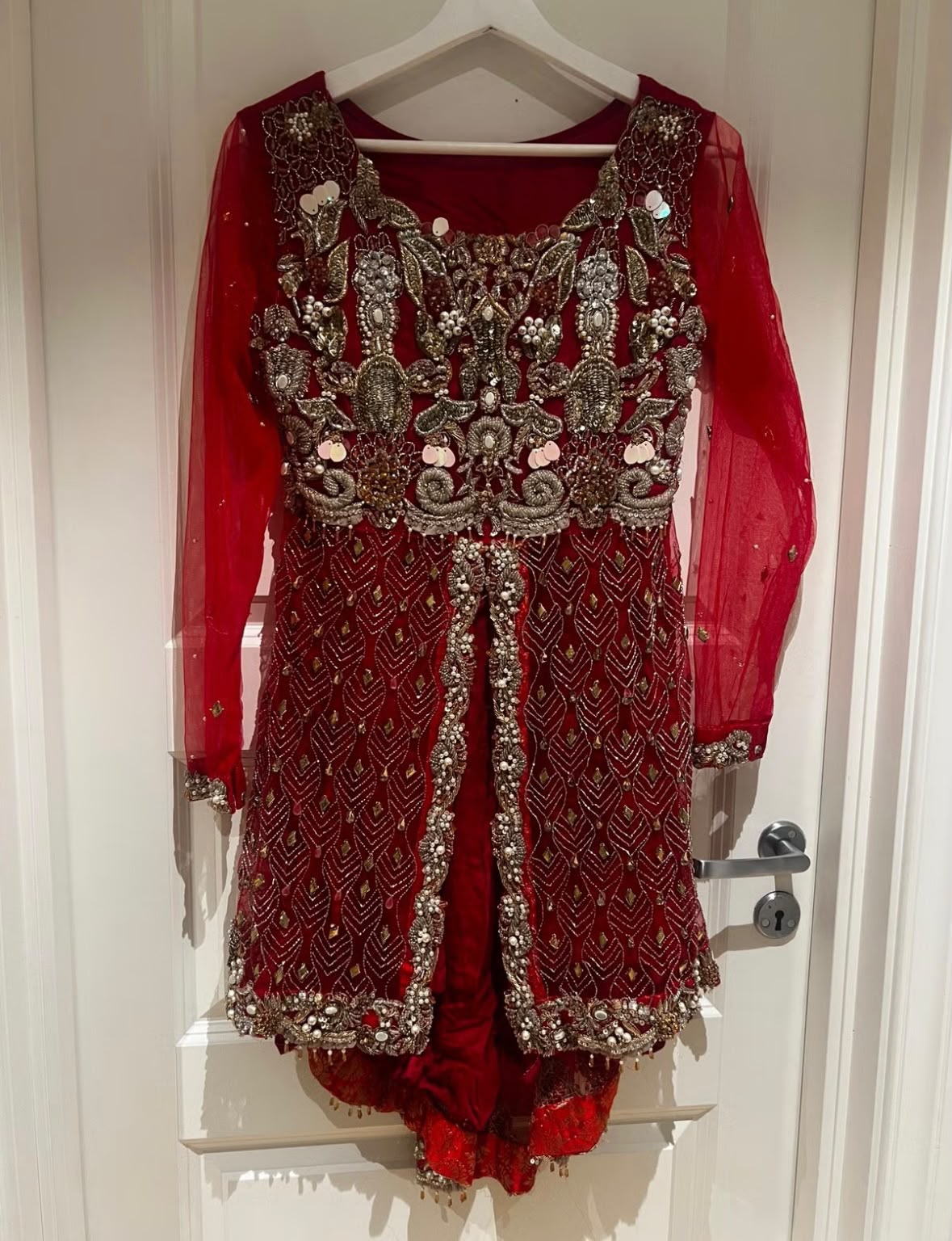 Pakistani wedding Sharara - used only once. Like new thumbnail 2