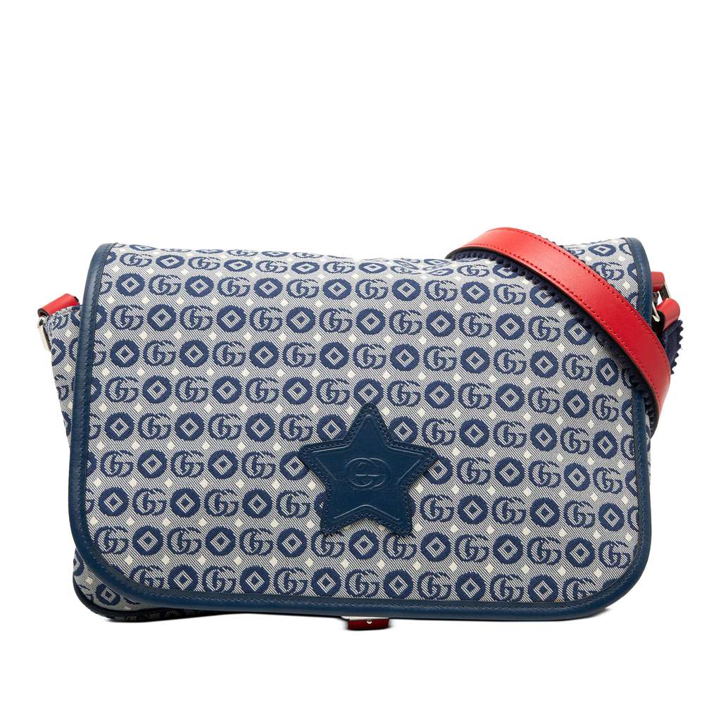 Gucci Kids GG Canvas Star Messenger Bag