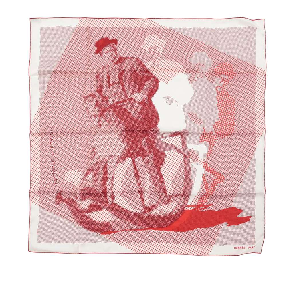 Hermès Fantaisie a Cheval Silk Scarf 70