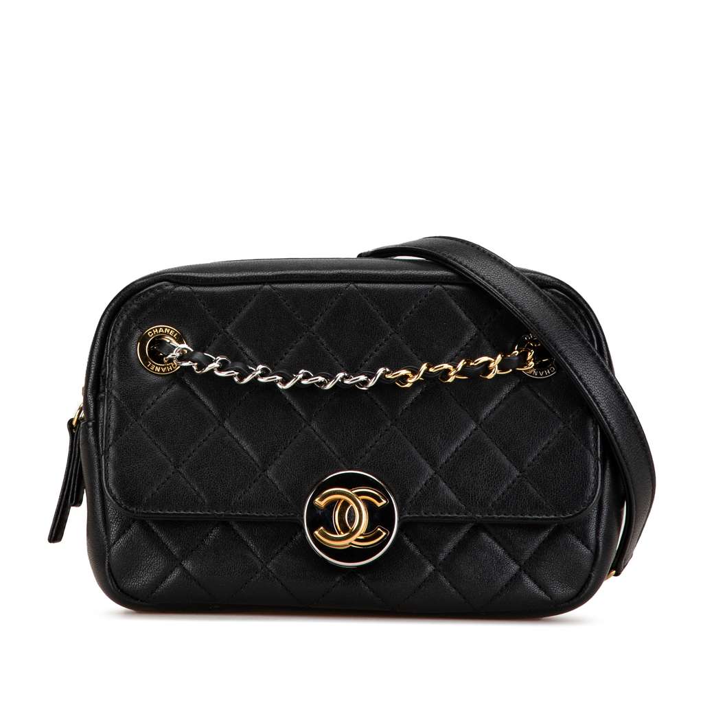 Chanel CC Quilted Lambskin Chain Camera Bag