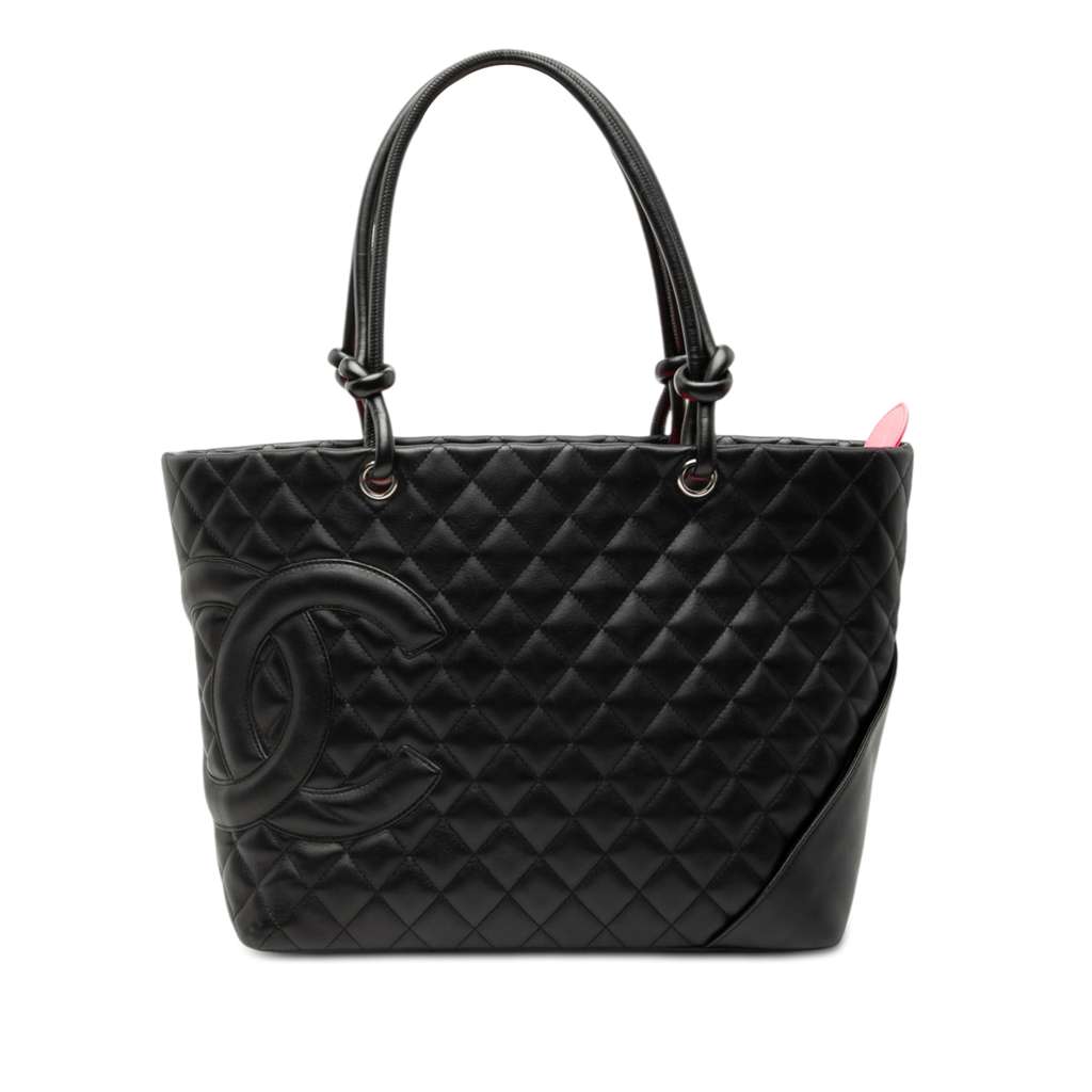Chanel Large Quilted Calfskin Cambon Ligne Tote