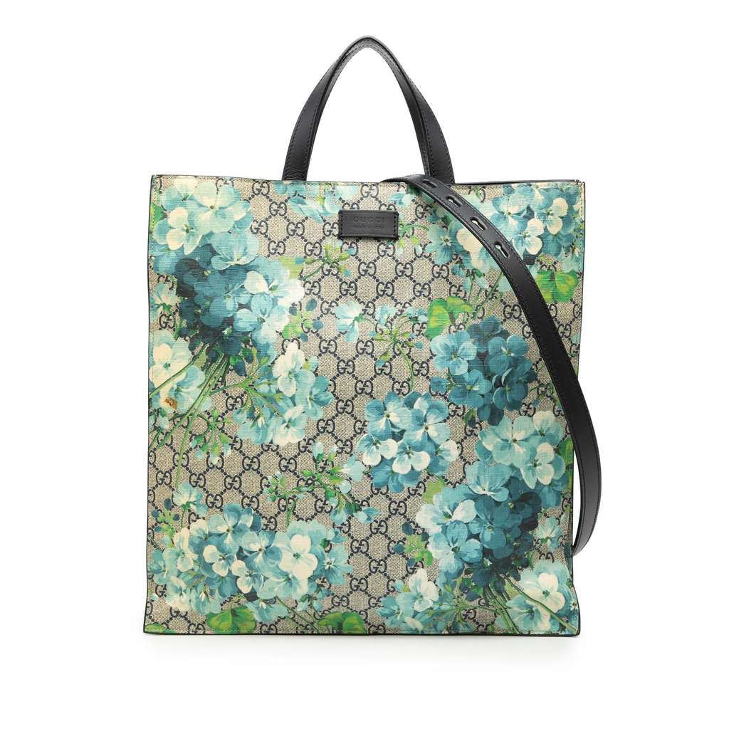 Gucci GG Supreme Blooms Convertible Soft Tote