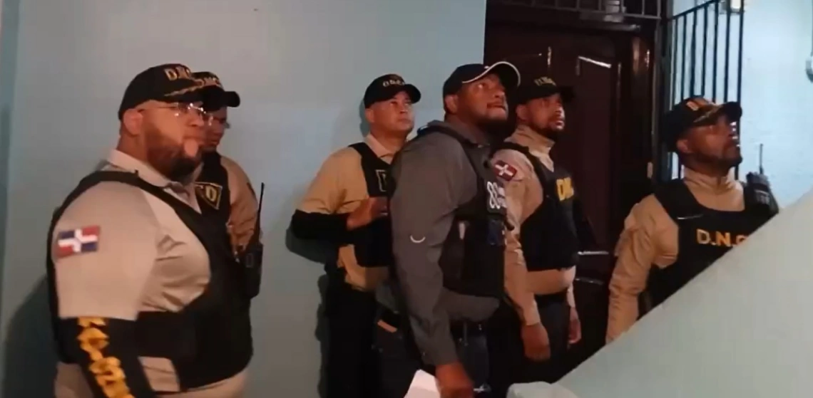 DNCD incauta más de 6,000 gramos de narcóticos y detiene a cinco personas en el Distrito Nacional