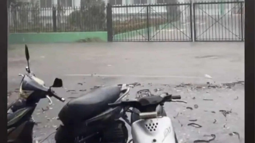 Hielo en el Caribe: Granizadas y lluvias torrenciales azotan el Cibao por sistema frontal.