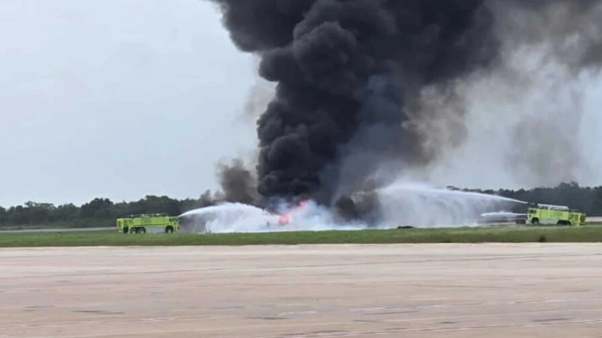 Avión ejecutivo se precipita a tierra en La Romana tras declararse en emergencia