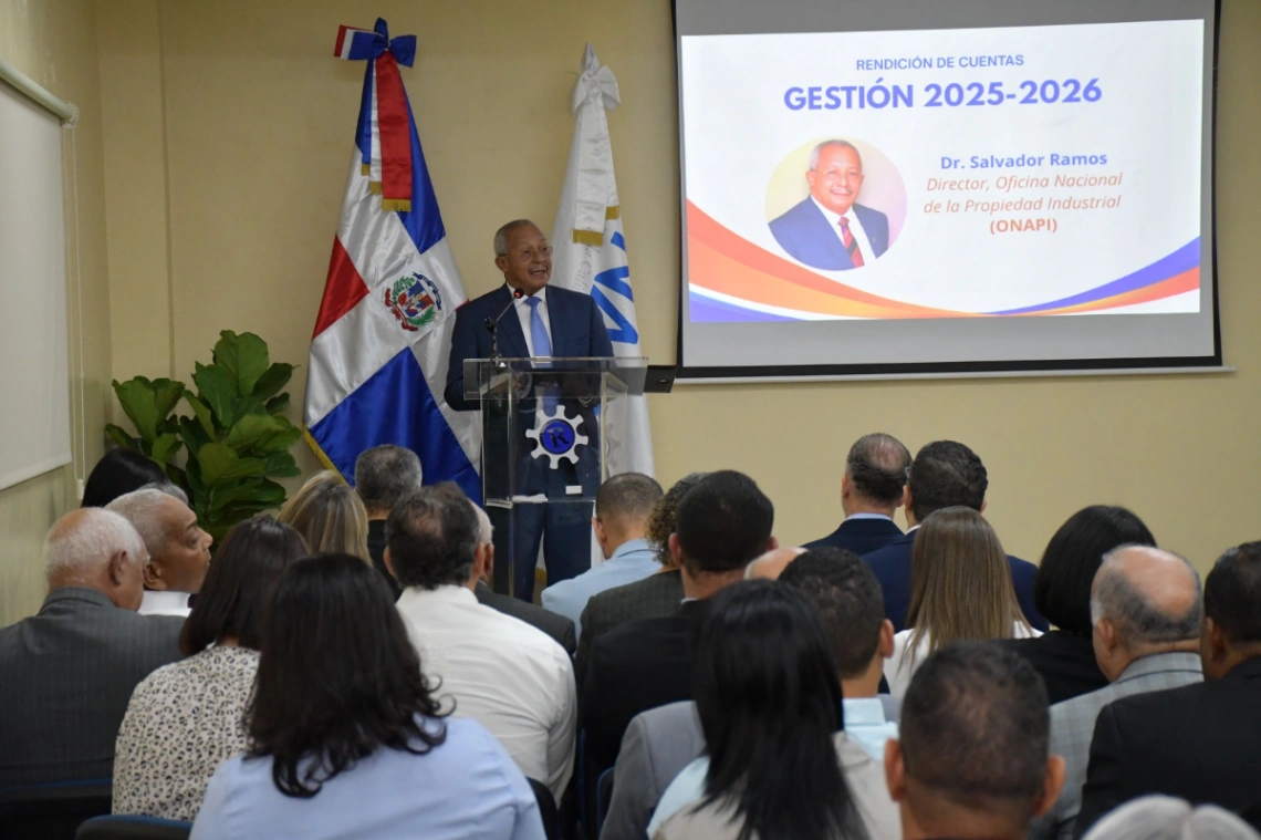 Salvador Ramos rinde cuentas en ONAPI: 86 mil solicitudes de signos distintivos y nuevos convenios con universidades