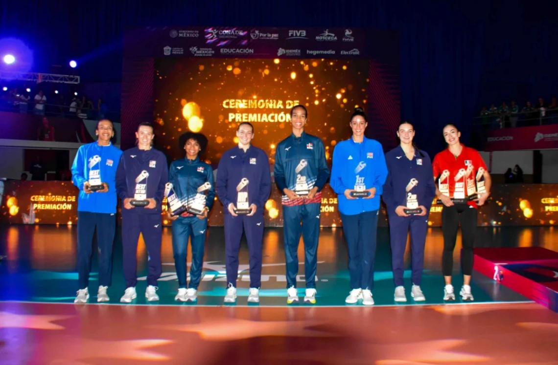 RD cierra quinta en el Final Six de NORCECA, pero Geraldine González y Yaneiris Rodríguez brillan en el equipo ideal del torneo