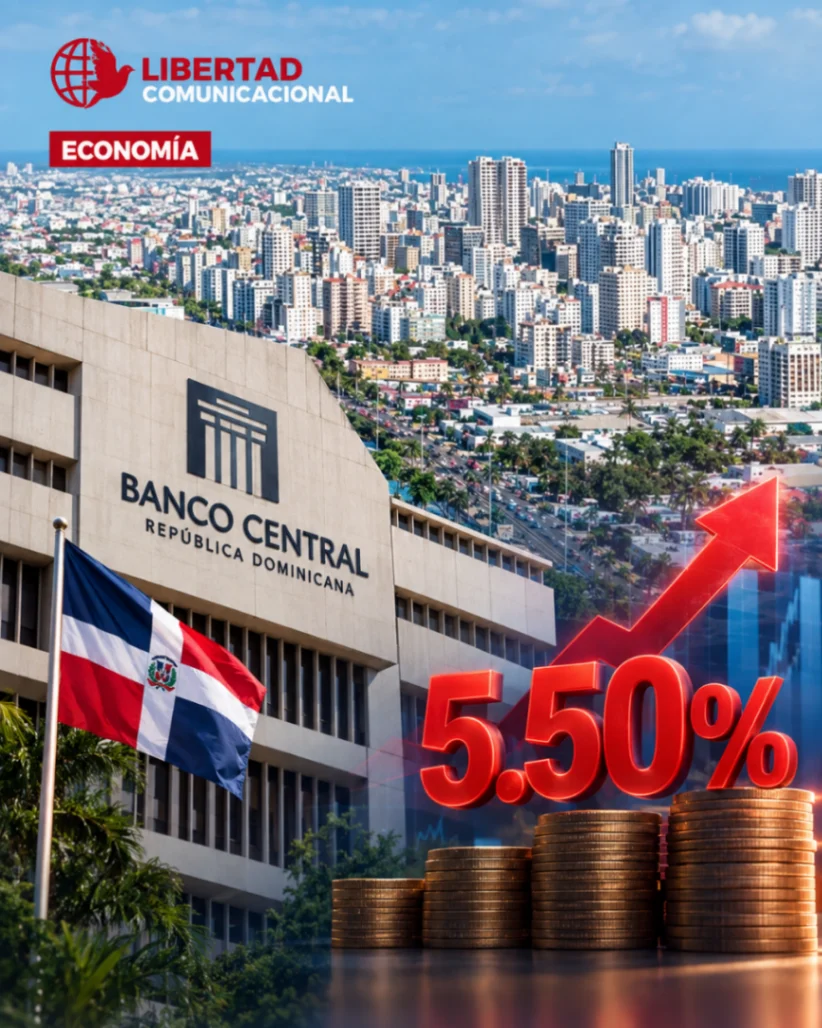 BCRD rompe casi un año de pausa y eleva la tasa de política monetaria a 5.50 % por riesgos inflacionarios