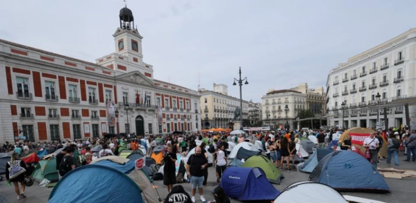 La justicia de Madrid vuelve a negarse a desalojar la acampada por la vivienda en la Puerta del Sol