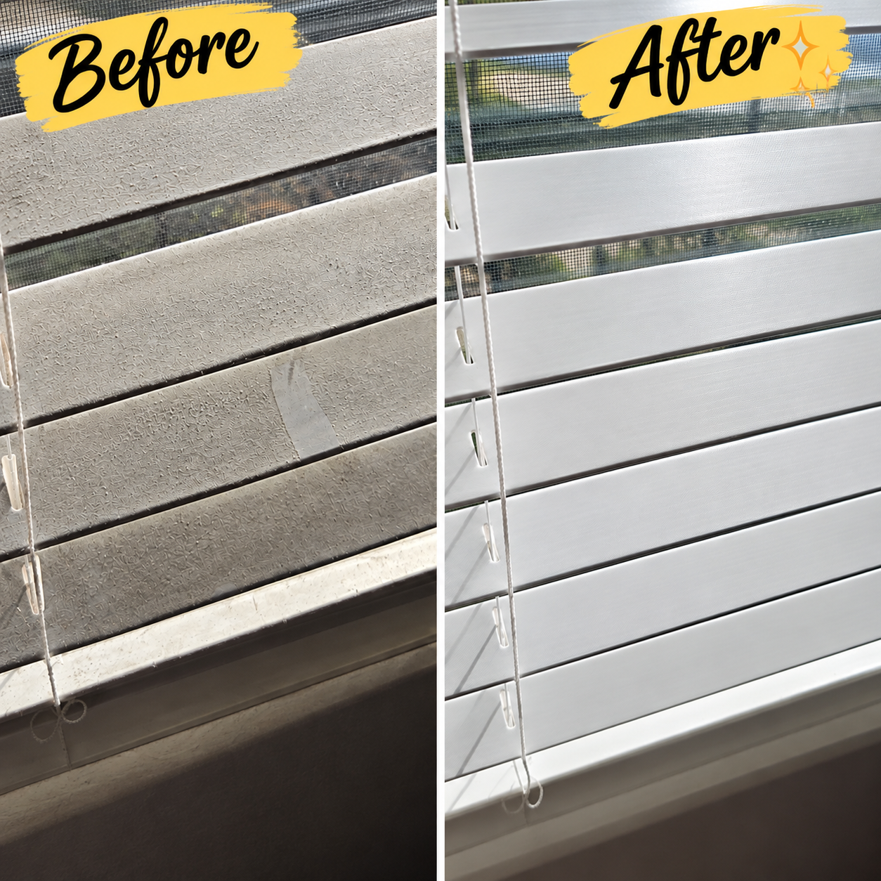 Dusty blinds? We’ve got you covered! we take pride in making every detail shine! 🏡💯