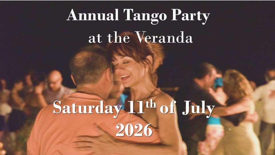 Annual Tango Party on our Veranda