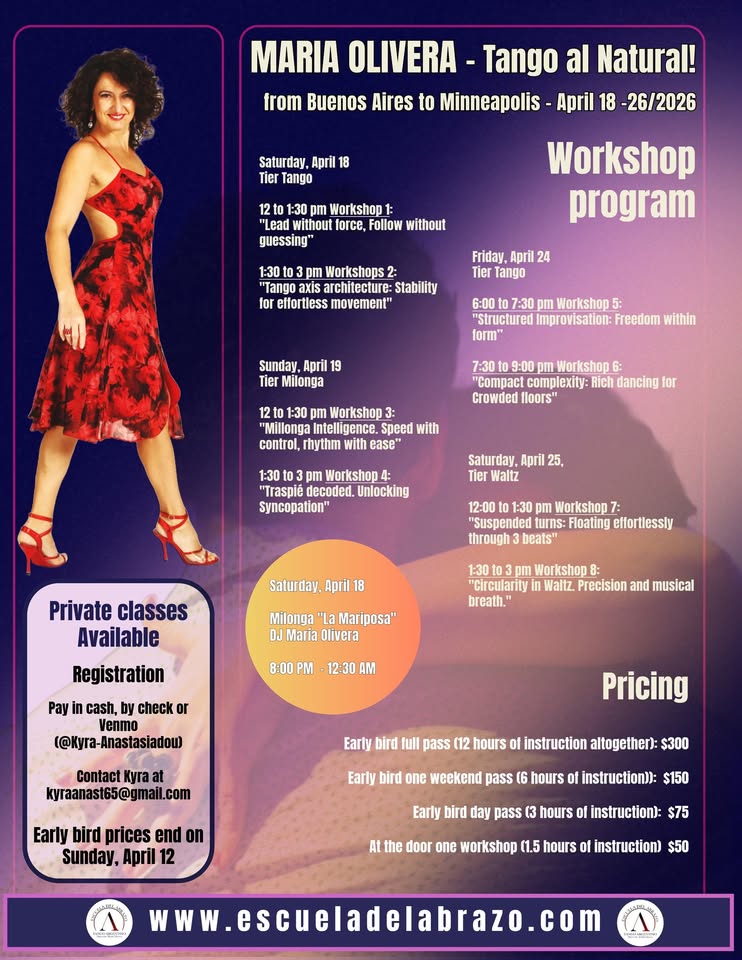 Maria Olivera's Argentine Tango Workshops
