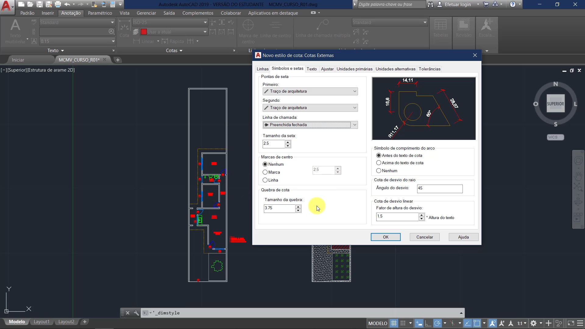 Curso Online De Autocad 2019 Para Arquitetura Na Prática Projetou 0140