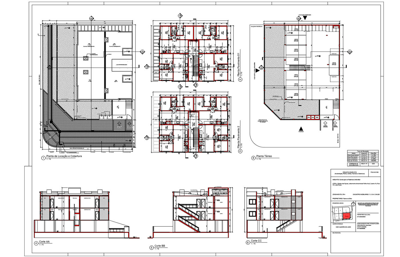 Planta baixa do curso online de revit para arquitetura