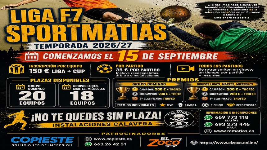 INSCRIPCIONES PARA LA TEMPORADA 2026/27