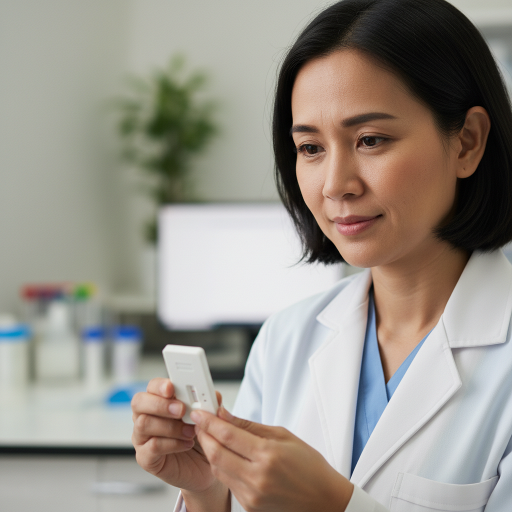 兽医向猫主解释诊断结果