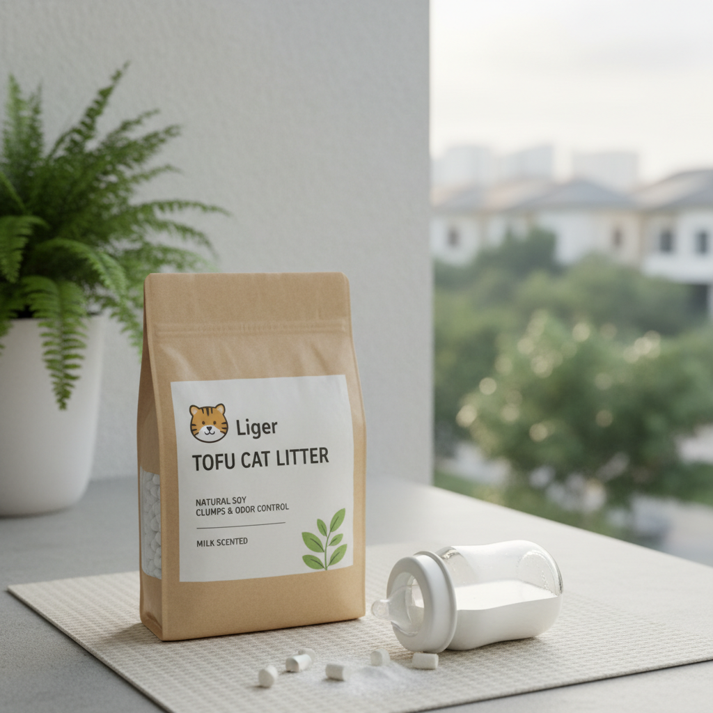 Liger 豆腐猫砂结团与奶香主题展示