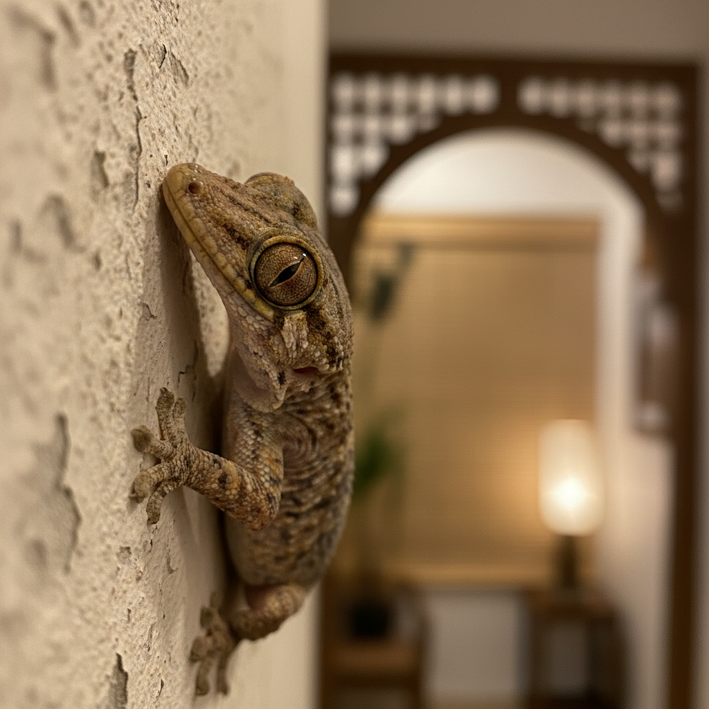 墙上的家壁虎，代表着猫咪隐藏的健康风险