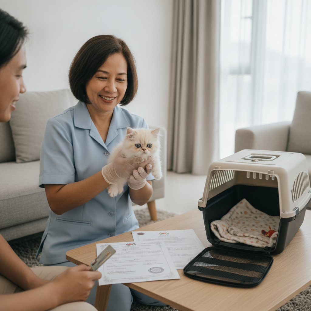 A healthy pedigree kitten with a reputable breeder, illustrating what drives a cat's price