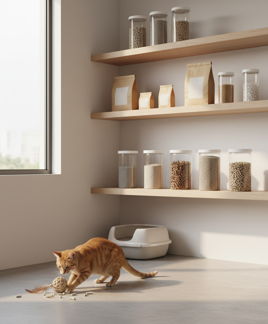 马来西亚家庭不同猫砂类型的比较