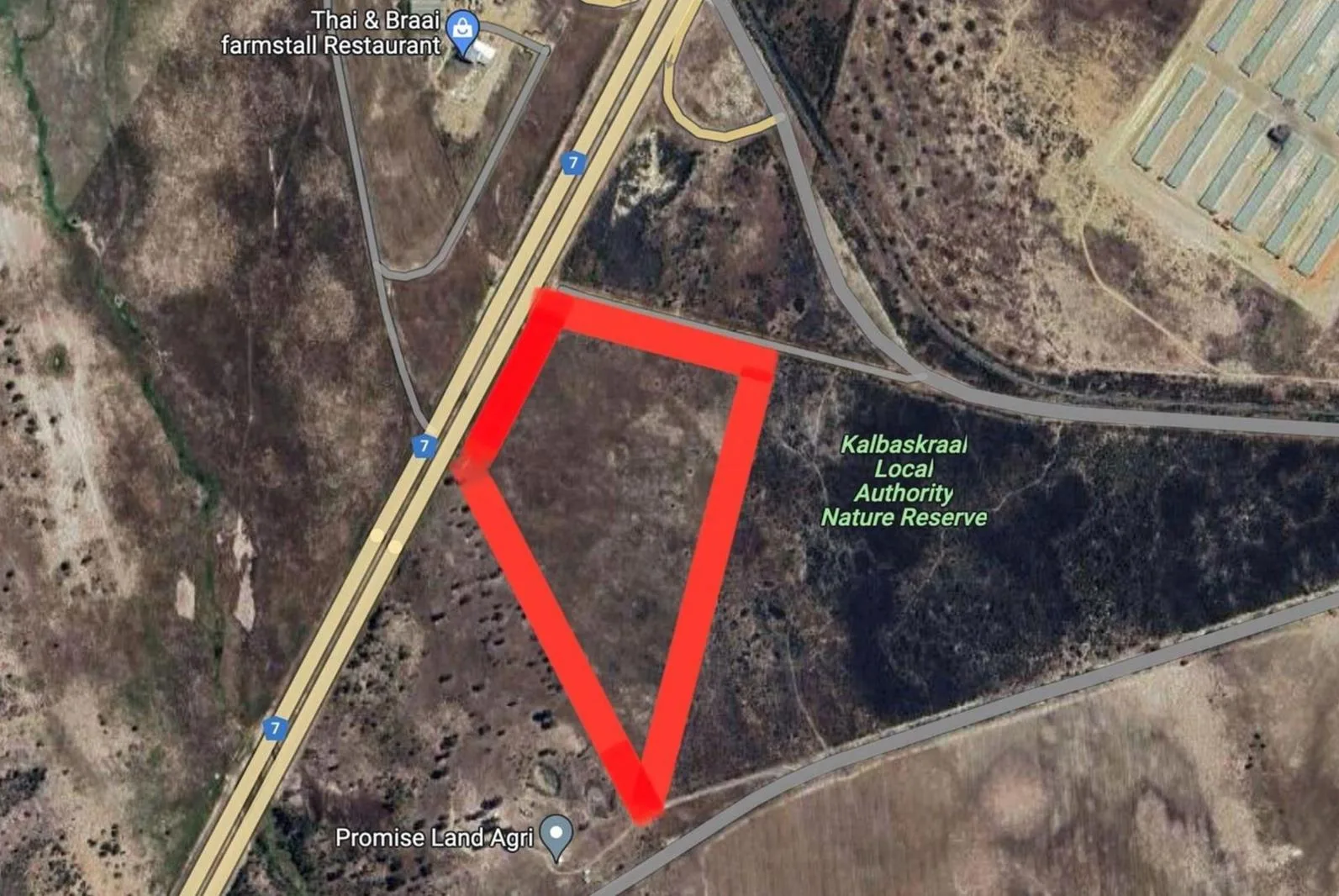 11.6 ha Land available in Kalbaskraal