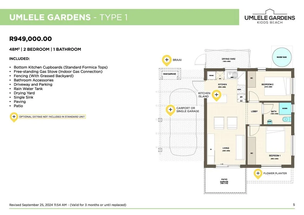 2 Bedroom House for sale in Kidds Beach