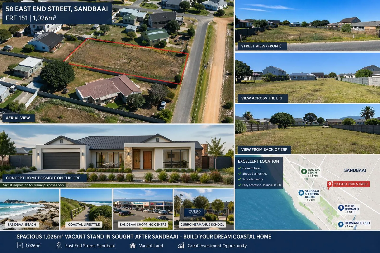 1 026 m² Land available in Sandbaai