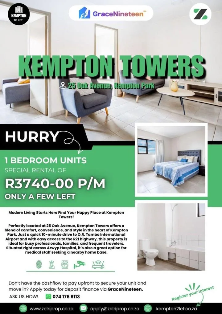 1 Bedroom Apartment / flat to rent in Kempton Park Central