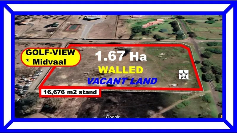 1.7 ha Land available in Golf View