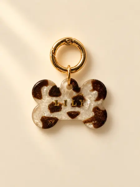 Placa Identificativa Lux Pet resina · Vaquita