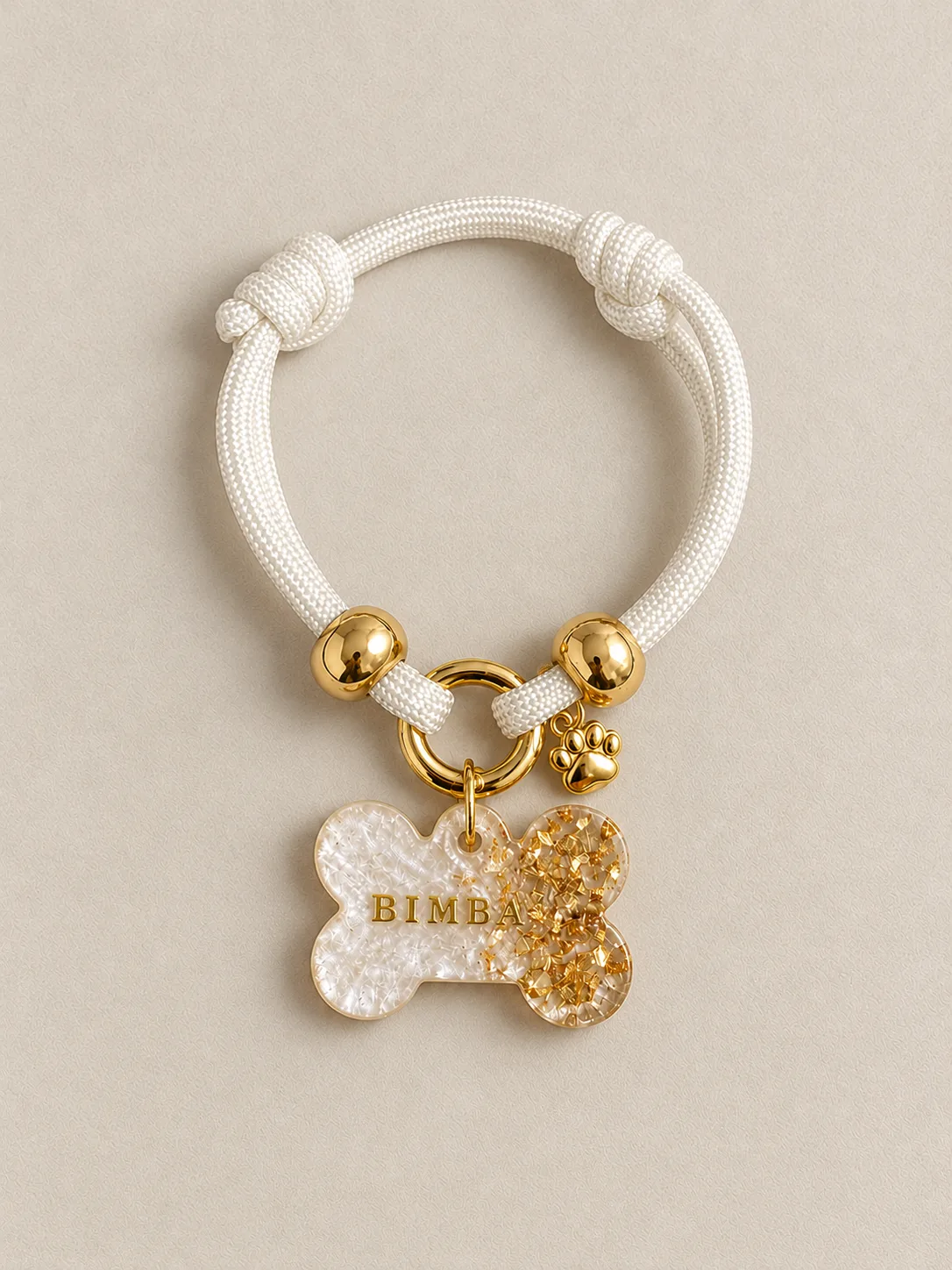 Collar simple + Placa Identificativa Lux Pet resina