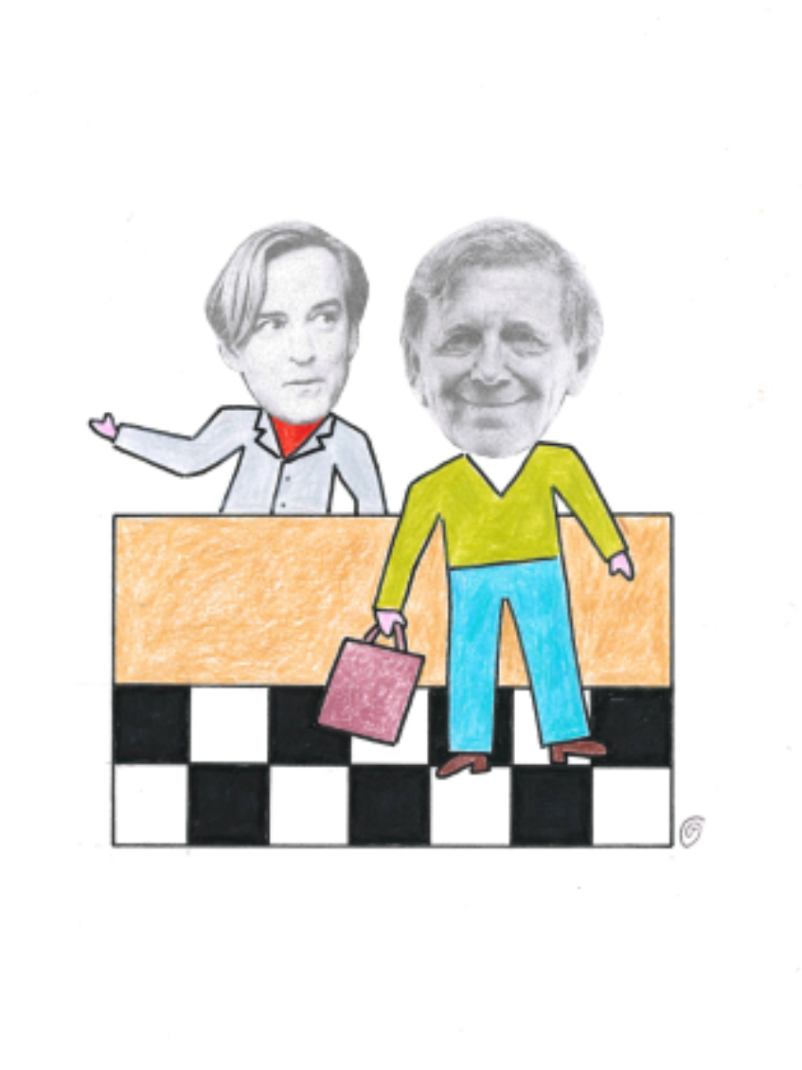 Claes och Andreas leker affär