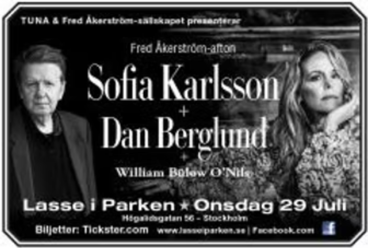 Fred Åkerström-afton med Sofia Karlsson 