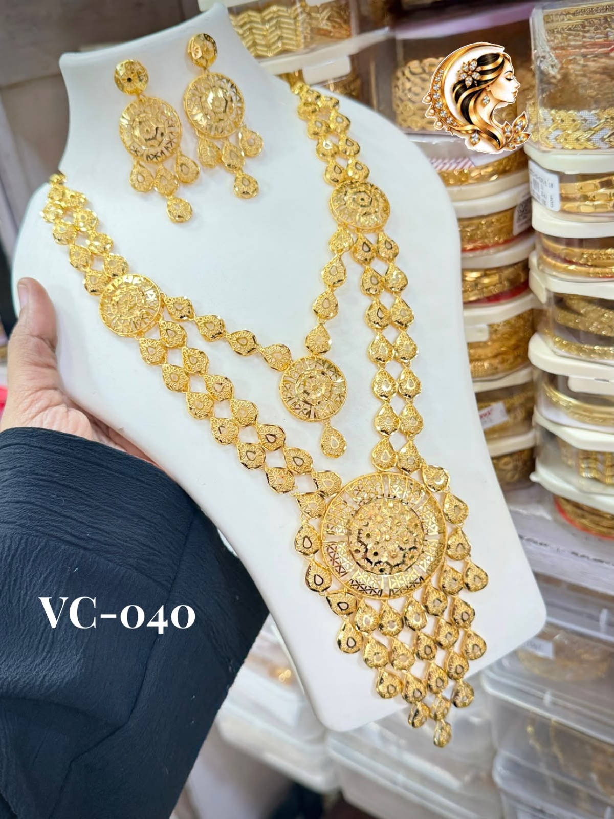 Gold plated bridal haram
