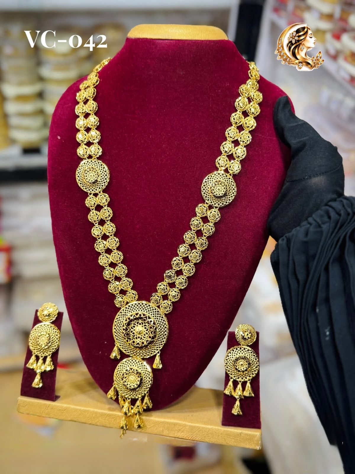 Gold plated long haram