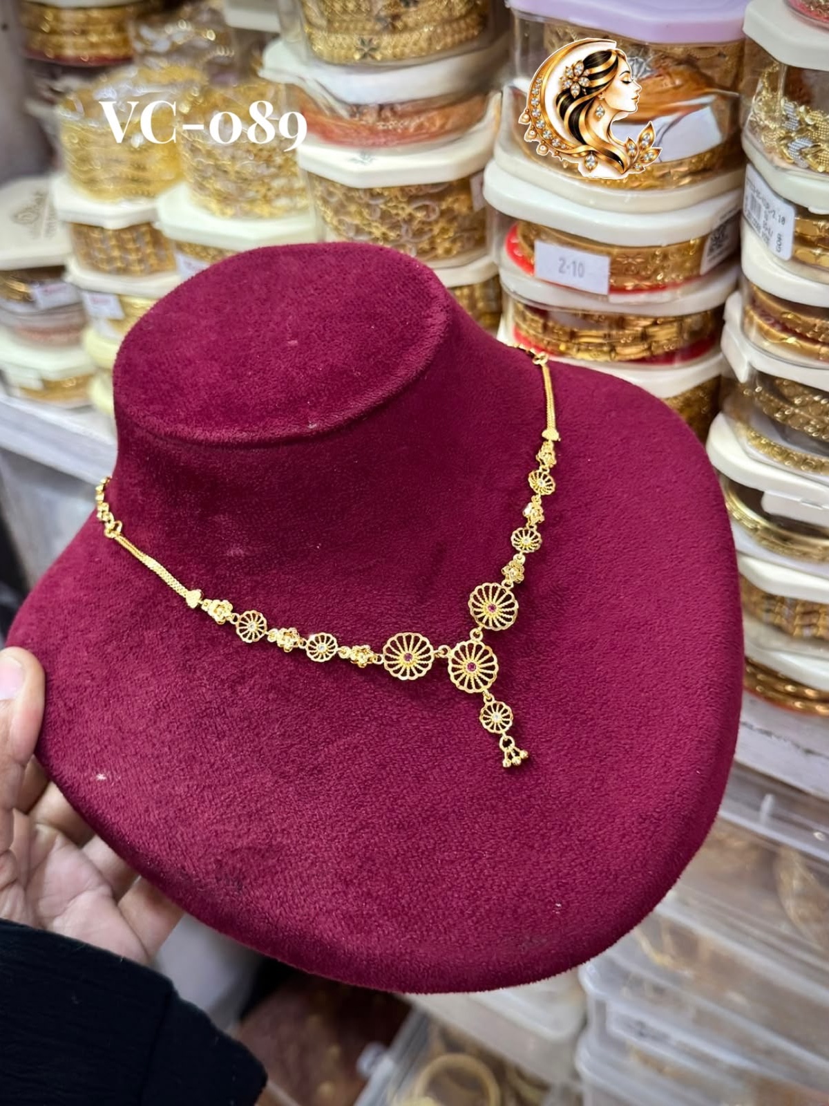Gold plated necklace