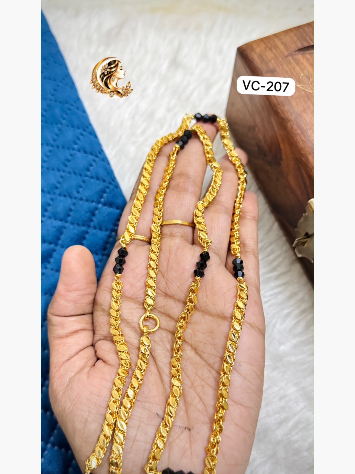 Micro plated karumani chain