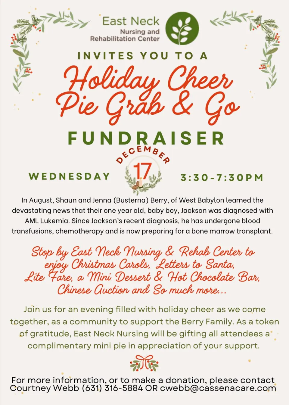 Flyer or image for Holiday Cheer Pie Grab & Go