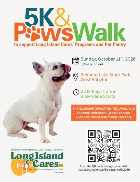 Flyer or image for 5K & Paws Walk